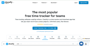 Clockify Website